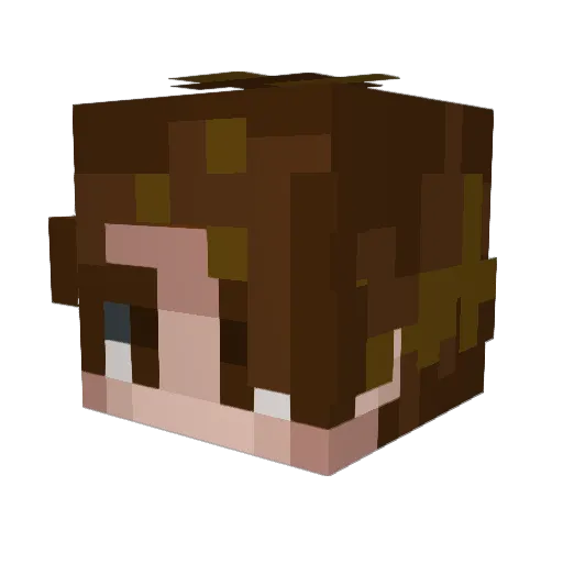 Odr3p Minecraft avatar head, 3D render