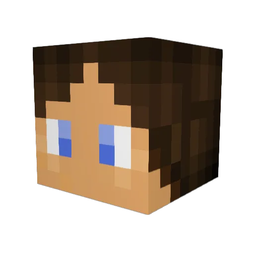 Odrenar Minecraft avatar head, 3D render