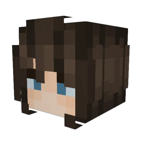 Odylitt Minecraft avatar head, 3D render