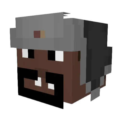 OdysseyMC_ Minecraft avatar head, 3D render