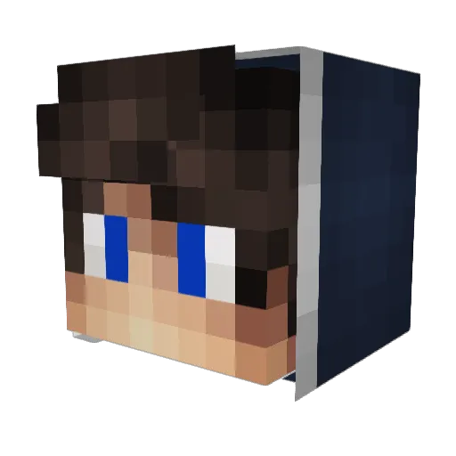 Odysseyy_ Minecraft avatar head, 3D render