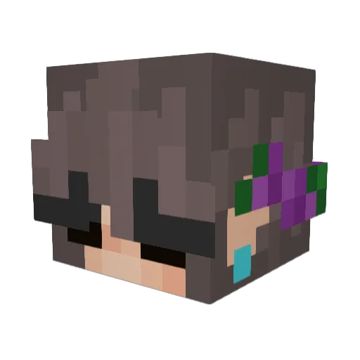 Odywankenobi Minecraft avatar head, 3D render