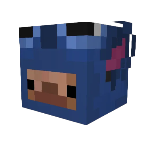 OeYara Minecraft avatar head, 3D render
