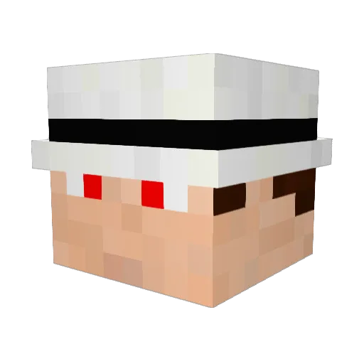 OeZhiii Minecraft avatar head, 3D render