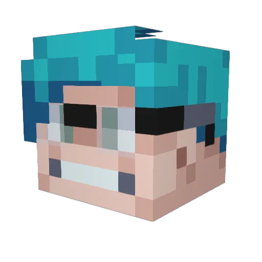 OebeTheFreeze Minecraft avatar head, 3D render