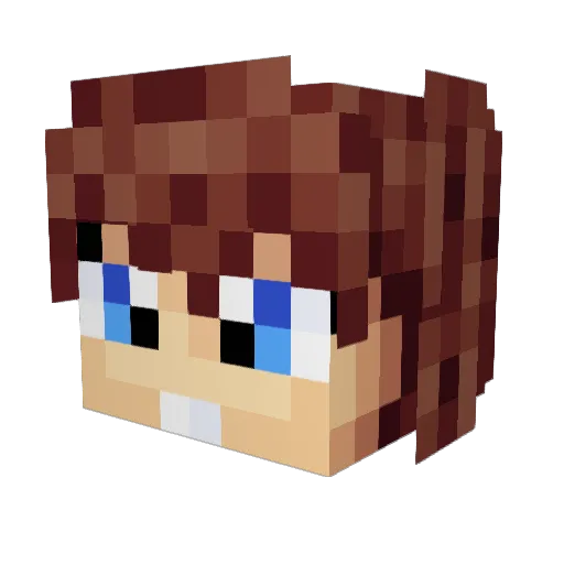 Oehler58 Minecraft avatar head, 3D render