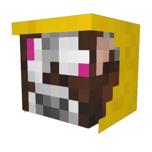 Oekanos Minecraft avatar head, 3D render