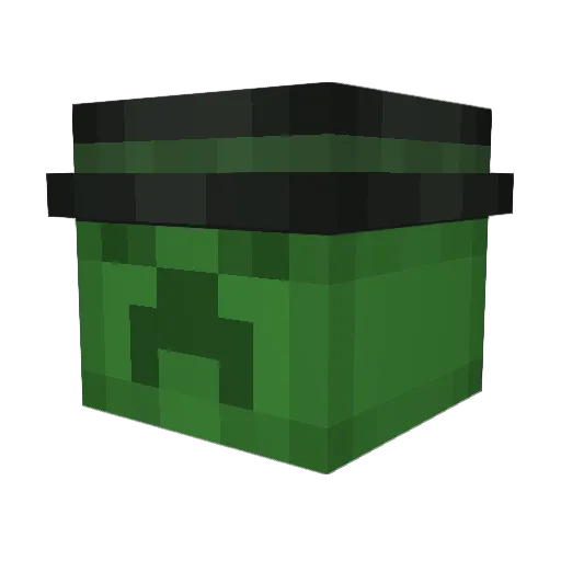 Oelll Minecraft avatar head, 3D render
