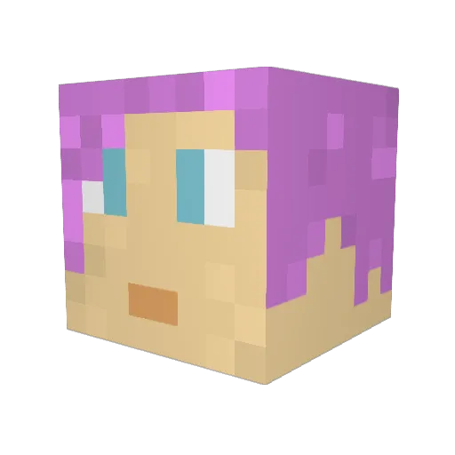 Oerba__Yun__Fang Minecraft avatar head, 3D render