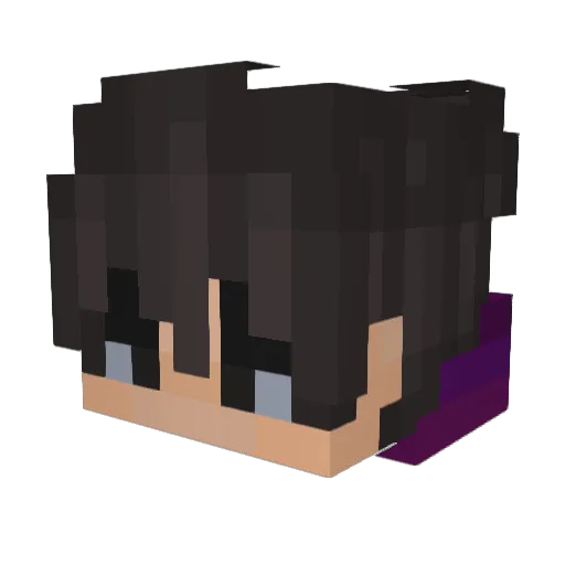 Oerci Minecraft avatar head, 3D render