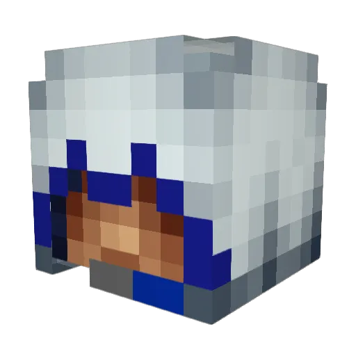 Oersie Minecraft avatar head, 3D render
