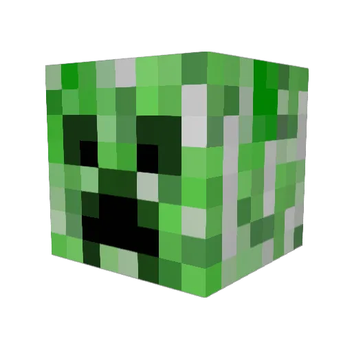 Oetziyi Minecraft avatar head, 3D render