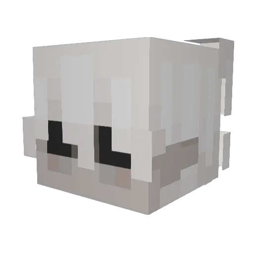 Of2006 Minecraft avatar head, 3D render