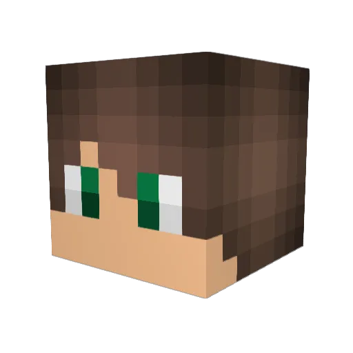 OfCHRONicle Minecraft avatar head, 3D render