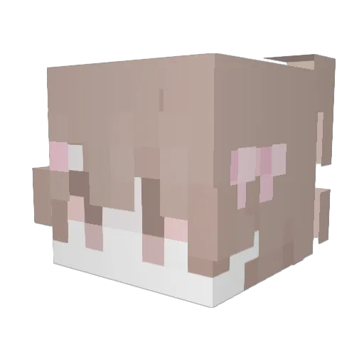 OfSmash Minecraft avatar head, 3D render