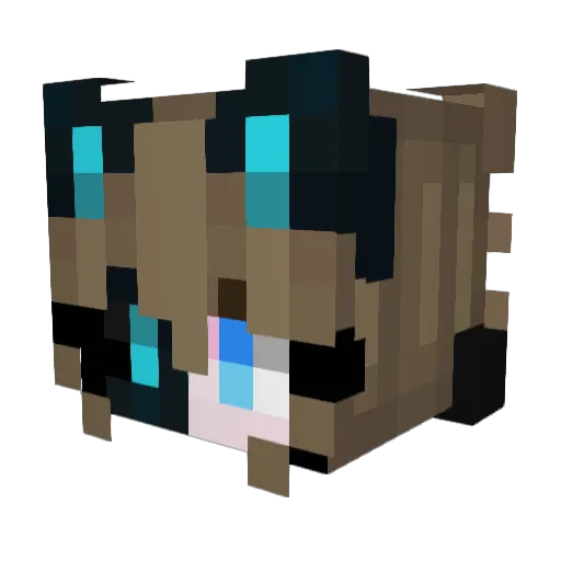 OfTheOakTree Minecraft avatar head, 3D render