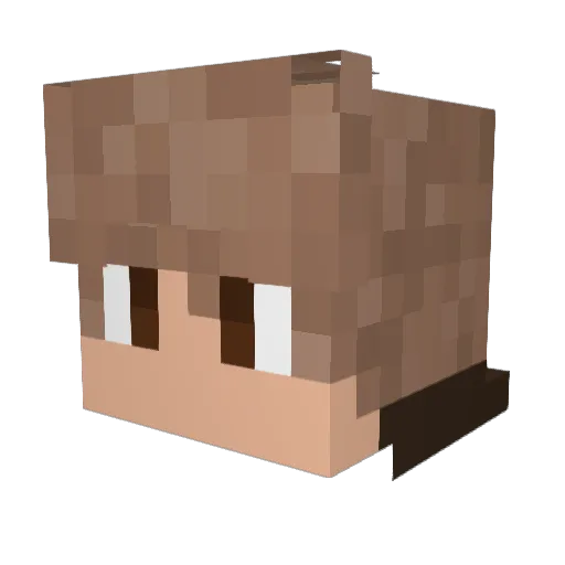 OfWeave Minecraft avatar head, 3D render