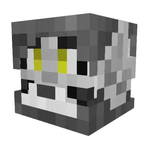 Oface1 Minecraft avatar head, 3D render