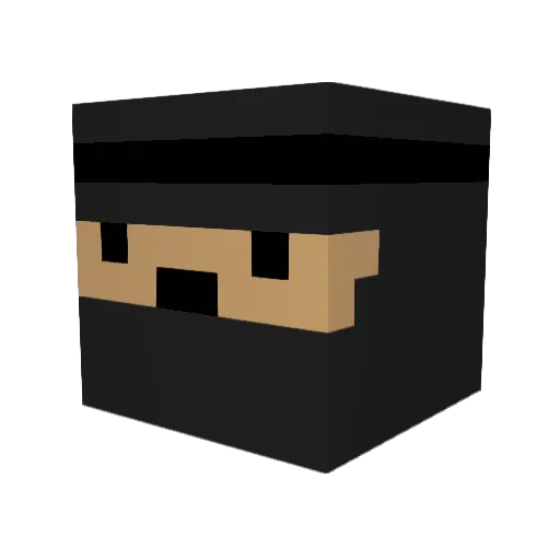 OfcbrO Minecraft avatar head, 3D render