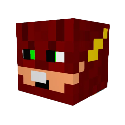 Ofenaus Minecraft avatar head, 3D render