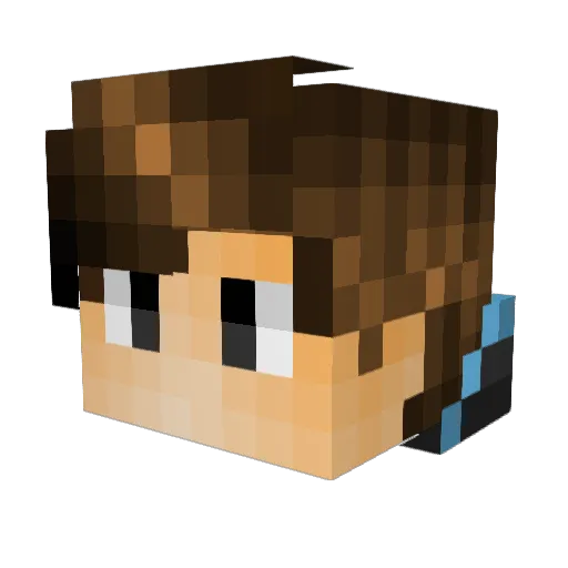 Ofer4426 Minecraft avatar head, 3D render