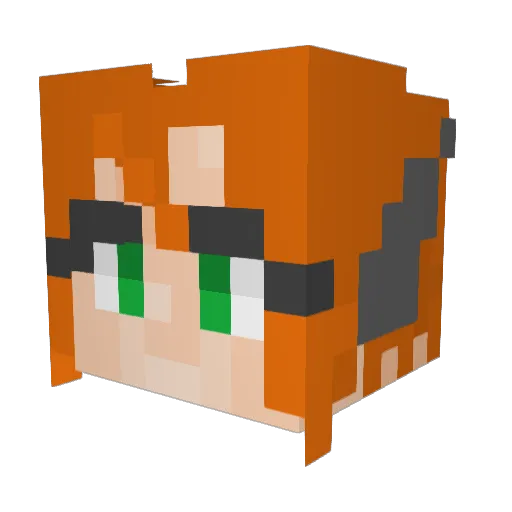 OffBrand_Grill Minecraft avatar head, 3D render