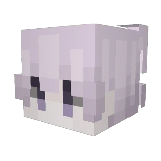 OffSV Minecraft avatar head, 3D render