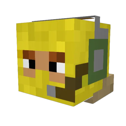 OffShoreEarth Minecraft avatar head, 3D render