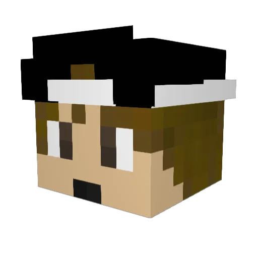 OffZiggy Minecraft avatar head, 3D render