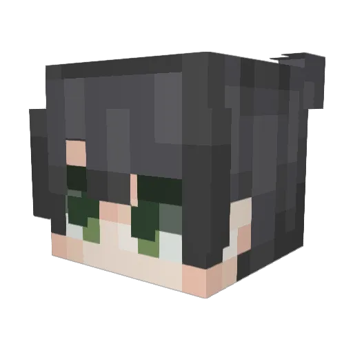Offancy Minecraft avatar head, 3D render