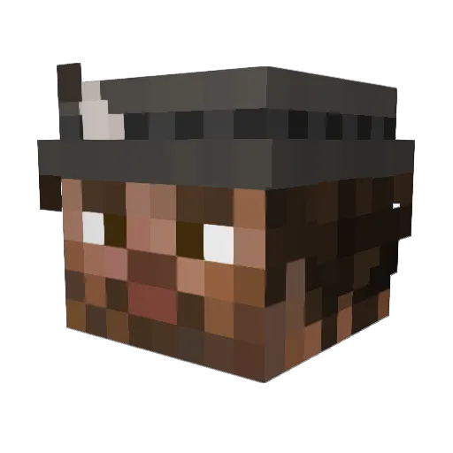 OffbeatSplash47 Minecraft avatar head, 3D render
