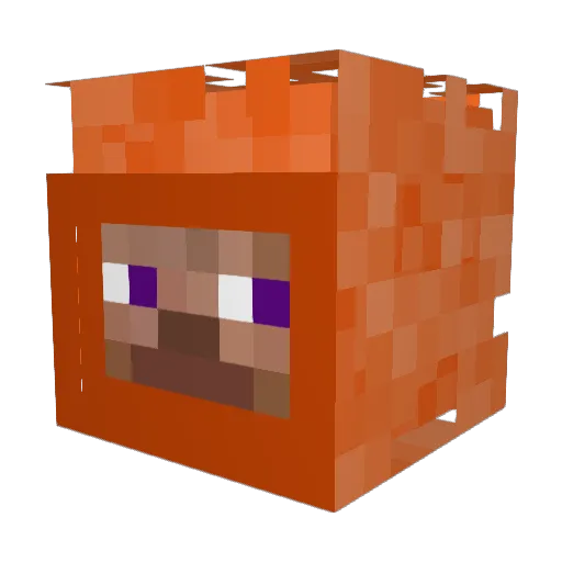 Offbeatsofa Minecraft avatar head, 3D render
