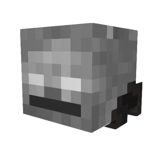 Offic1al_V2 Minecraft avatar head, 3D render