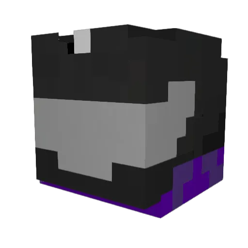 Offical_loco Minecraft avatar head, 3D render