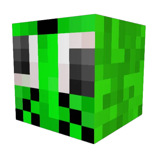 OfficeDogX Minecraft avatar head, 3D render