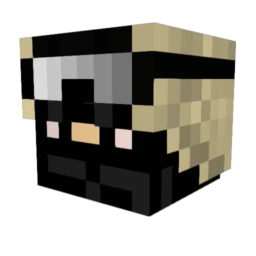 Officer112 Minecraft avatar head, 3D render
