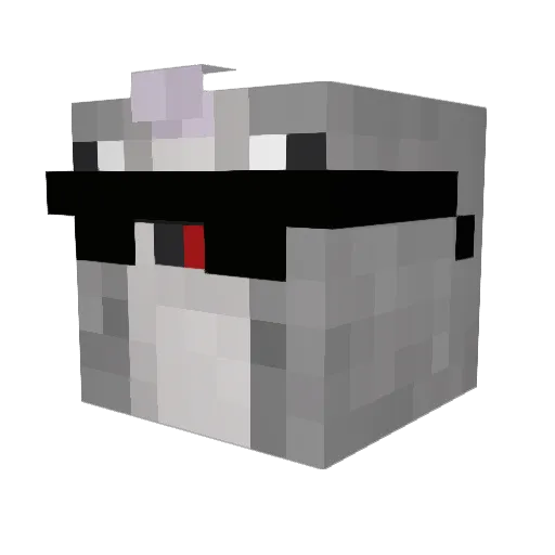 OfficerKYS Minecraft avatar head, 3D render