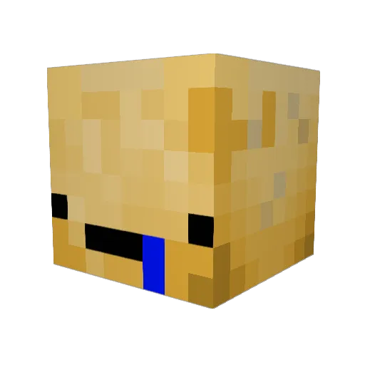 OfficerPotato25 Minecraft avatar head, 3D render
