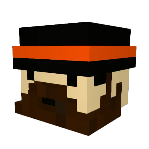 OfficerScrawelz Minecraft avatar head, 3D render