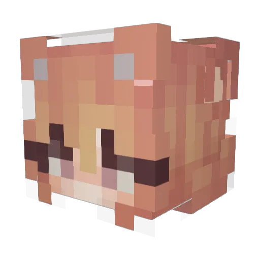 OfficerYui Minecraft avatar head, 3D render