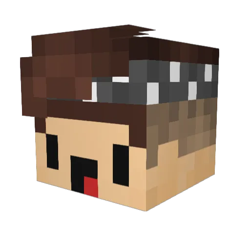 Officer_Johannes Minecraft avatar head, 3D render
