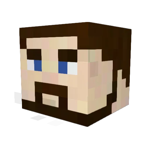 Officer_Phil Minecraft avatar head, 3D render