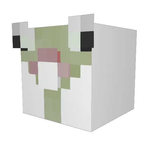 OfficialBanana69 Minecraft avatar head, 3D render