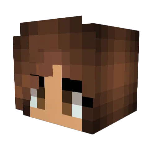 OfficialCade Minecraft avatar head, 3D render