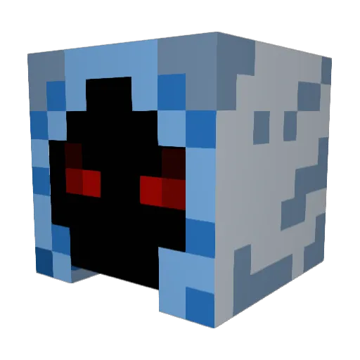OfficialCreoh Minecraft avatar head, 3D render