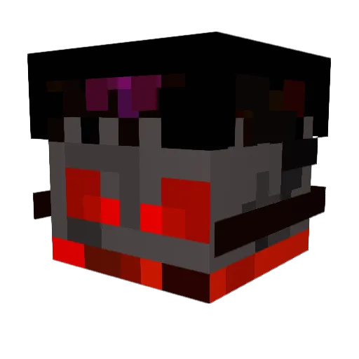 OfficialDarkLord Minecraft avatar head, 3D render