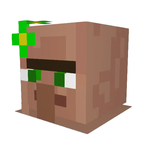 OfficialDora239 Minecraft avatar head, 3D render