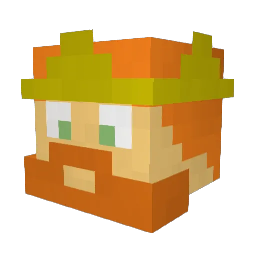 OfficialEpicEgg Minecraft avatar head, 3D render