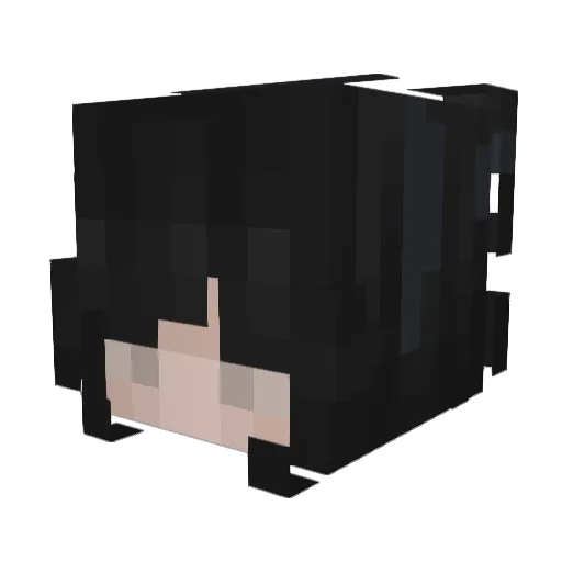 OfficialFrosted Minecraft avatar head, 3D render