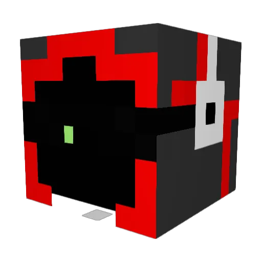 OfficialMFA Minecraft avatar head, 3D render